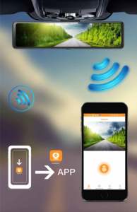 Nhà Máy Bán buôn 11.26 "gương Dash Cam Carplay 11.26" gương chiếu hậu <span class=keywords><strong>Android</strong></span> tự động ống kính kép Gương Chiếu Hậu DVR Ghi - Product Image 4