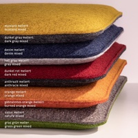 Coussin de chaise moderne fait main, taille universelle, carré, rembourré, écologique, imperméable, en feutre non tissé, pour le bureau