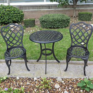 Tavolo <span class=keywords><strong>e</strong></span> <span class=keywords><strong>sedie</strong></span> <span class=keywords><strong>da</strong></span> <span class=keywords><strong>giardino</strong></span> in alluminio pressofuso, resistenti alle intemperie, vendita diretta dalla fabbrica SH, promozione scontata. - Product Image 1