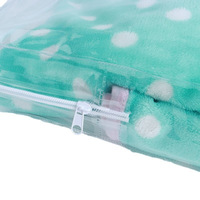 Sac d'emballage refermable en PVC à quatre fermetures éclair pour couverture, usage universel, avec logo imprimé