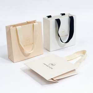 Boyang Logo personnalisé imprimé petit sac en papier d'emballage de Shopping cadeau pour bijoux - Product Image 3