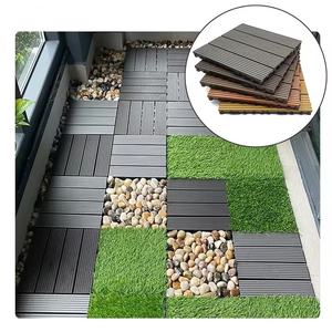 Baldosas de Suelo para Exteriores de WPC, Baldosas de Madera Plástica Compuesta Impermeables para Terraza, Baldosas de Encaje para Patio - Product Image 5