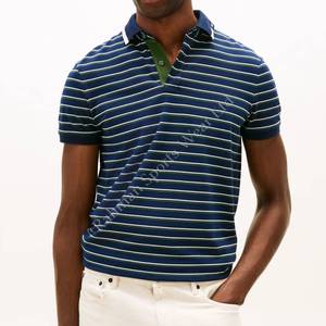Camisa Clásica a Rayas para Hombre, Tejido de Algodón Premium Transpirable con Cuello en Contraste, Estilo Náutico, Moda Casual de Verano - Product Image 2