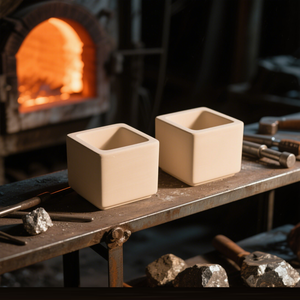 Customizable Alumina Crucible with <b>Cover</b> for Gold Melting, High <b>Temperature</b> Resistant Custom Crucible - Product Image 5