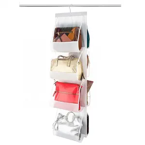 Durable Closet Hanging Organizer Popular Hanging Purse Organizer Hot sale Breathable Nonwoven Handbag Organizer