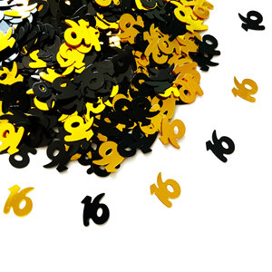 15g Black Gold Digital Birthday Confetti Birthday <strong>Party</strong> Tabletop Sprinkling Glitter 30 40 50 <strong>Year</strong> <strong>Old</strong> <strong>Party</strong> - Product Image 6