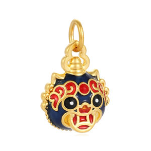 จี้เม็ดทรายสีทองคุณภาพสูงจี้ทรงปี่เซียะสำหรับทำเครื่องประดับสร้อยคอต่างหู - Product Image 2