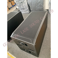 LASE ST 828 Pro Audio, caisson de basses actif double 18 pouces 1600W, système sonore en bois pour DJ, club, amélioration des basses en direct