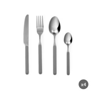 Set di Posate Excelsa 24 Pezzi in Acciaio Inossidabile con Finitura a Specchio, Design Minimalista, Coltelli da Cena - Product Image 2