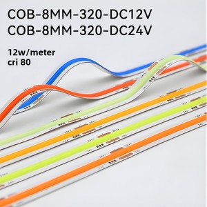 <span class=keywords><strong>Strip</strong></span> lampu linier <span class=keywords><strong>LED</strong></span> ultra-tipis, 12V/24V COB berperekat untuk ruang tamu lemari anggur iklan lanskap untuk dalam ruangan - Product Image 4