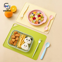 Tapis de cuisine en silicone antidérapant, résistant à la chaleur, facile à nettoyer, taille/couleur personnalisables pour restaurant et cuisine, en stock