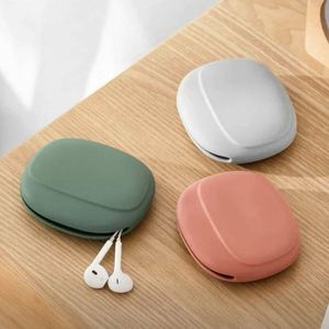 Custom Logo Printed Silicone Storage <b>Bag</b> <b>for</b> Headphone & Data <b>Cables</b> Household Use Mix Color OEM Available - Product Image 4