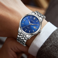Reloj mecánico minimalista de acero inoxidable de alta calidad personalizado para parejas, cristal de zafiro, 5ATM, reloj automático Miyota