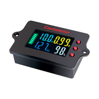 PZEM-037 véhicule électrique Coulomb mètre 100A-500A panneau mètre écran couleur 100V batterie capacité moniteur 2m USB testeurs de batterie