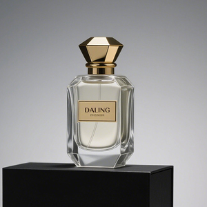 Bouteille de parfum transparente vide personnalisée de luxe bouteille de parfum <span class=keywords><strong>en</strong></span> verre 100ml avec couvercles et vaporisateur - Product Image 6