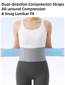 <b>Waist</b> Support Spandex Material Anti-Bacterial Lumbar Brace Double Strap Compression Back Pain Relief Protection Spring - Product Image 6