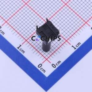 TS-1002-BR15026 Tactile Switch Through hole-4P,6x6mm Switch Single Pole Single Throw Round Button 2.6N Through Hole - Product Image 2