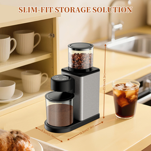 Molinillo de Café Cónico con 25 Ajustes de Molienda, Ajustable para 2-12 Tazas, Diseño Antiestático, Potente - Product Image 2