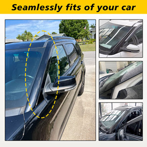 Paneles de moldura exterior para parabrisas, para Ford Explorer 2011-2019, lado izquierdo y derecho, fijación con tornillos de plástico - Product Image 4
