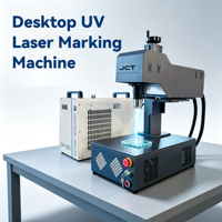 Marqueur laser UV industriel 3W 5W, type de bureau séparé, refroidi par eau, marquage fin sur verre, cristal, PVC et polymères