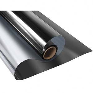 فيلم كاكس أسود فضي اتجاه واحد مرآة نافذة فيلم ، صبغة نافذة شمسية عاكسة ذاتية اللصق للحيوانات الأليفة لتزيين المنزل - Product Image 2