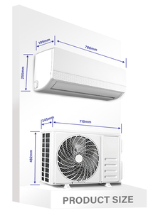 เครื่องปรับอากาศแบบแยกส่วน 9K/12K/18K/24K BTU ฮีทปั๊ม R32 A++ ระดับประสิทธิภาพสูง - Product Image 2