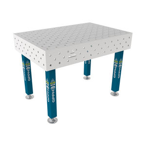SteelPlus INOX GPPH <b>welding</b> <b>bench</b> 1.2x0.8m, 12mm thick, 16mm holes, diagonal grid - Product Image 1