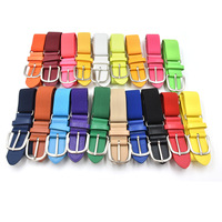 Ceinture de baseball élastique ajustable pour jeunes et adultes, avec languettes en similicuir pour pantalons