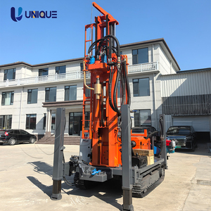 เครื่องเจาะบ่อน้ำแบบไฮดรอลิก UNIQUE Diesel Borehole 260m 200m Crawler สำหรับงานเจาะกลางแจ้ง - Product Image 5