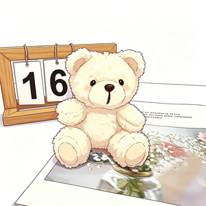 Llavero <span class=keywords><strong>de</strong></span> peluche <span class=keywords><strong>de</strong></span> oso blanco lechoso suave y rizado, colgante <span class=keywords><strong>de</strong></span> juguete <span class=keywords><strong>de</strong></span> felpa, accesorios para bolsos <span class=keywords><strong>de</strong></span> niñas - Product Image 3