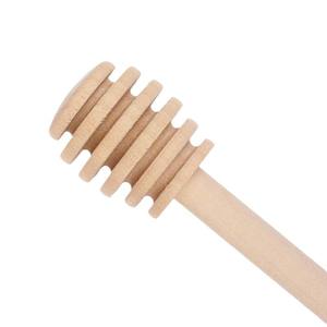 Bastão de Mel de Madeira Maciça Multiuso Utensílio Doméstico para Mexer Mel Geleia Café Leite em Estoque - Product Image 3