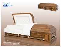 URD-A268B Ataúdes de Madera Estilo Americano para Funerales, Suministros Funerarios de Fabricante Chino