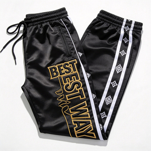 Pantaloni Sportivi Larghi <span class=keywords><strong>da</strong></span> <span class=keywords><strong>Uomo</strong></span> Stile Hip Hop con Logo Personalizzato Stampato per Streetwear - Produzione di Alta Qualità - Product Image 5