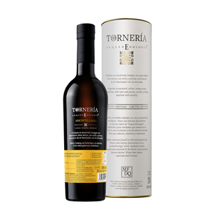 Vino Español Premium AMONTILLADO TORNERIA Sherry 500ml, 100% Palomino, en Botella de Vidrio, Hecho en España - Product Image 3