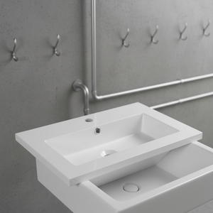 Mueble de Baño Moderno con Lavabo de Resina y Revestimiento de <span class=keywords><strong>Gel</strong></span>, Popular para Uso en Baños, con Accesorio de Drenaje - Product Image 4