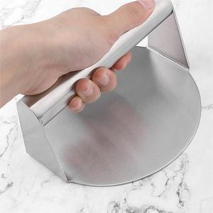Outil de pressage de pâte en acier inoxydable épaissi pour la fabrication de boulettes - Plaque de pressage à main pour boulettes de viande et pains cuits à la vapeur - Product Image 3