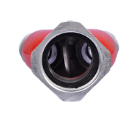 Raccords de couplage Machino en alliage d'aluminium flexible et durable, avec robinet à bille 2 voies en Y pour entrée/sortie de tuyau d'incendie