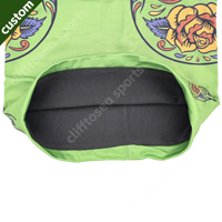 Cache-cou d'hiver personnalisé à deux couches en polaire polyester élasthanne, motif floral, logo de marque personnalisé, respirant, pour la randonnée