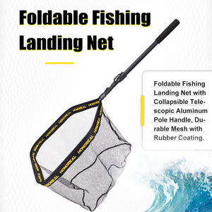 Filet de pêche pour <span class=keywords><strong>kayak</strong></span> avec poignée en aluminium Filet de pêche avec revêtement en caoutchouc - Product Image 2