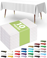 Nappe carrée jetable en plastique, imperméable, facile à nettoyer, de qualité supérieure, pour mariages, fêtes et décorations de vacances