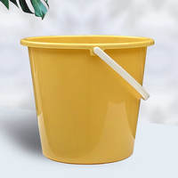 Ember Plastik Hitam Portabel 16L dengan Pegangan untuk Mandi