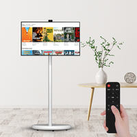 Toptan Taşınabilir LED Beyaz 27 İnç Android Akıllı TV Tablet PC, Bataryalı Dokunmatik Ekranlı Dijital Tabela Ev Ofis