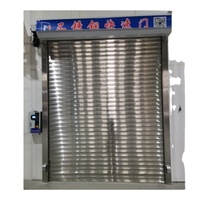 Porte à enroulement en acier à double couche, moderne, télécommandée, épaissie, coupe-vent, insonorisée et ignifuge pour