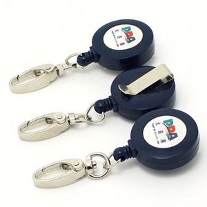 Porta-credenciales Retráctil de Alta Calidad con Logotipo Personalizado, Diseño Clásico de Plástico Resistente con Patrón Circular - Product Image 6