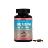 Qinshantang Organic 10 Mélange de champignons CAPSULES 30% Poudre d'extrait de bêta-glucane