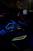 ICarsin - Éclairage d'ambiance intérieur de voiture à LED Symphony 256 couleurs, accessoires de décoration pour Audi A5 B9 Coupé
