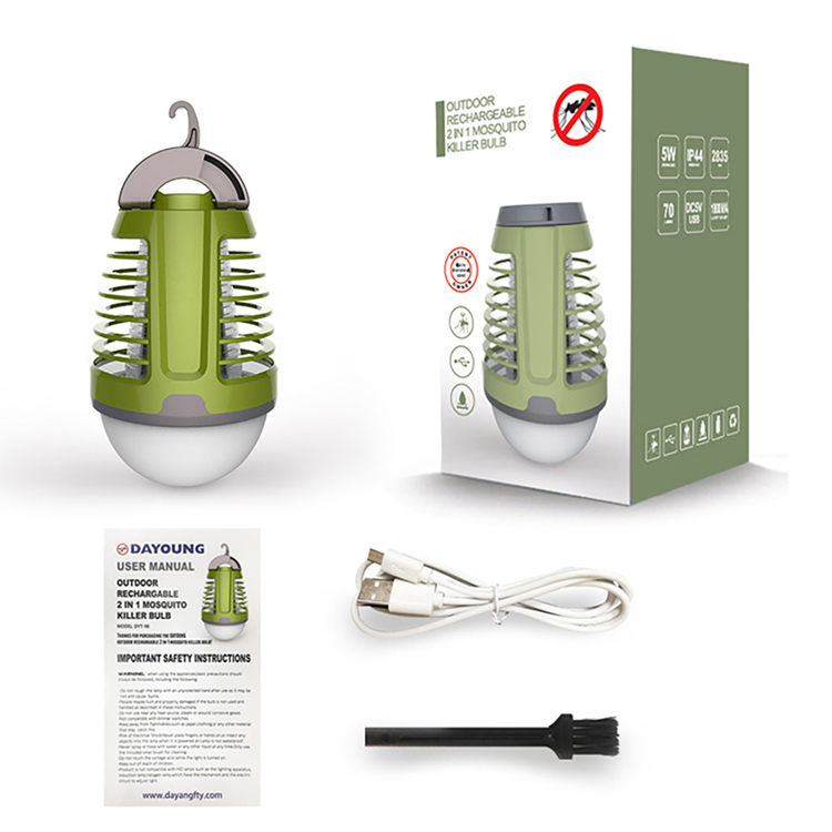 Dayang Indoor Pest Control Pest Electric Bug Zapper USB Rechargeable LED Electric Mosquito Killer Lamp