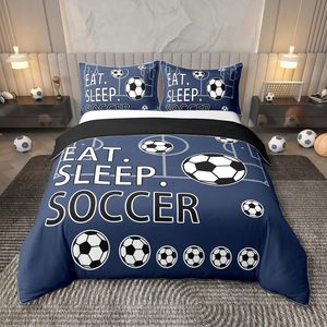 Wholesale Eco-Friendly 3D Printed <strong>Football</strong> Soccer king Size 100% Polyester Home &amp; Hotel Use Bed Sheet <strong>Duvet</strong> <strong>Cover</strong> Set - Product Image 6
