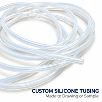 Tube en silicone translucide sur mesure, tube en silicone transparent flexible pour pompes de transfert de fluides et équipements de distribution OEM ODM