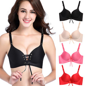 Soutien-gorge sans couture à fermeture au dos pour femmes Sous-vêtements push-up sans armatures Soutien-gorge ouvert pour filles - Product Image 1